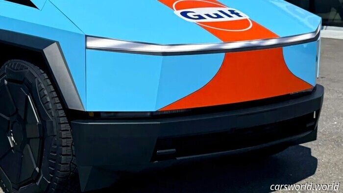 Nessuno è rimasto convinto da questo Cybertruck Gulf Oil | Carscoops